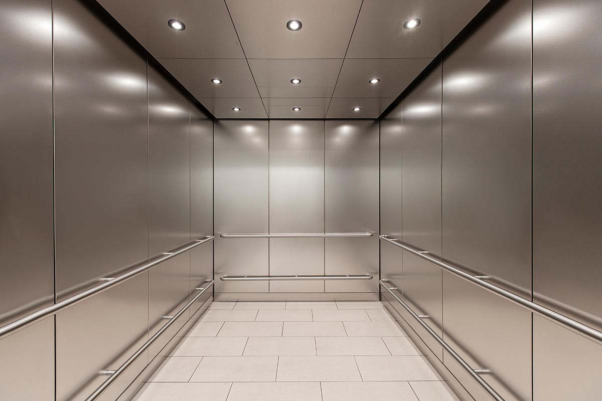 طراحی رنگ سقف کابین آسانسور