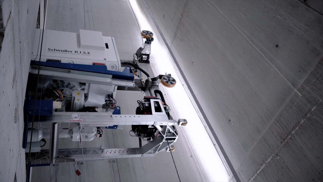 عملکرد سیستم نصب رباتیک بالارونده شیندلر