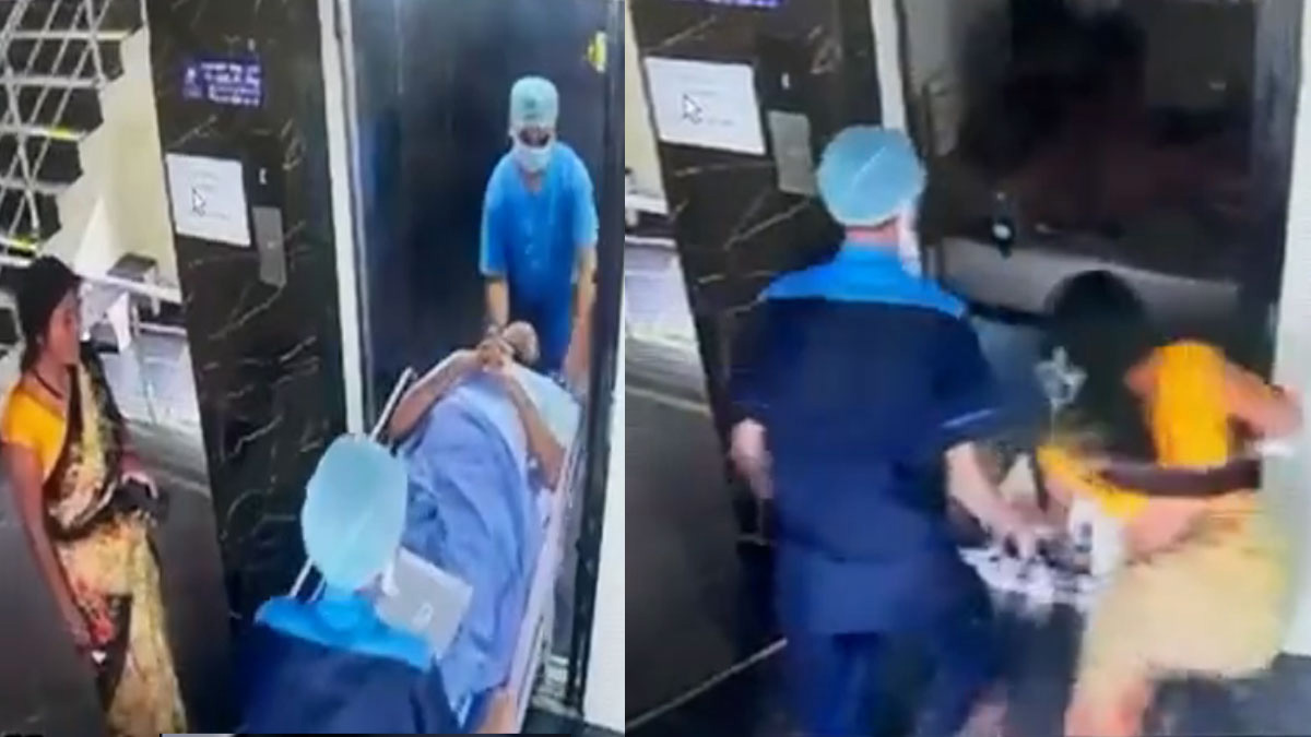 سقوط بیمار به چاه آسانسور