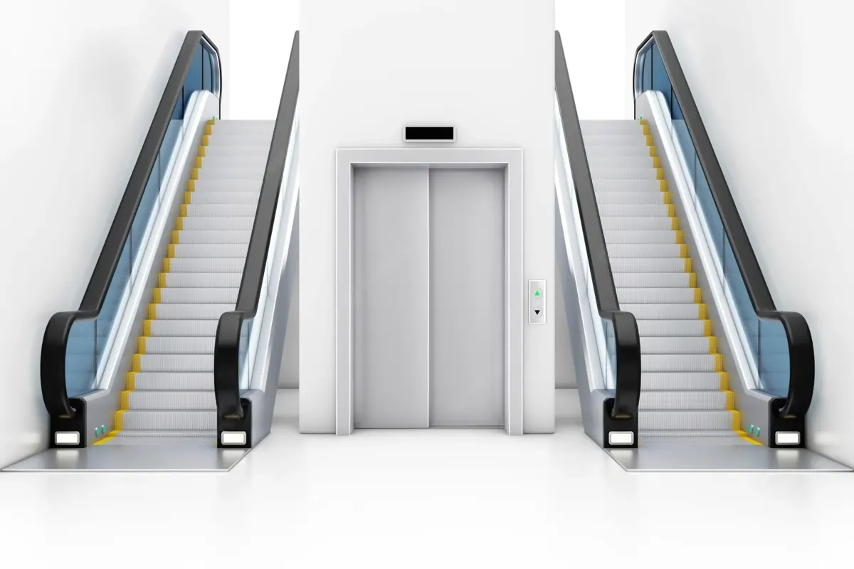آسانسور یا پله برقی؟