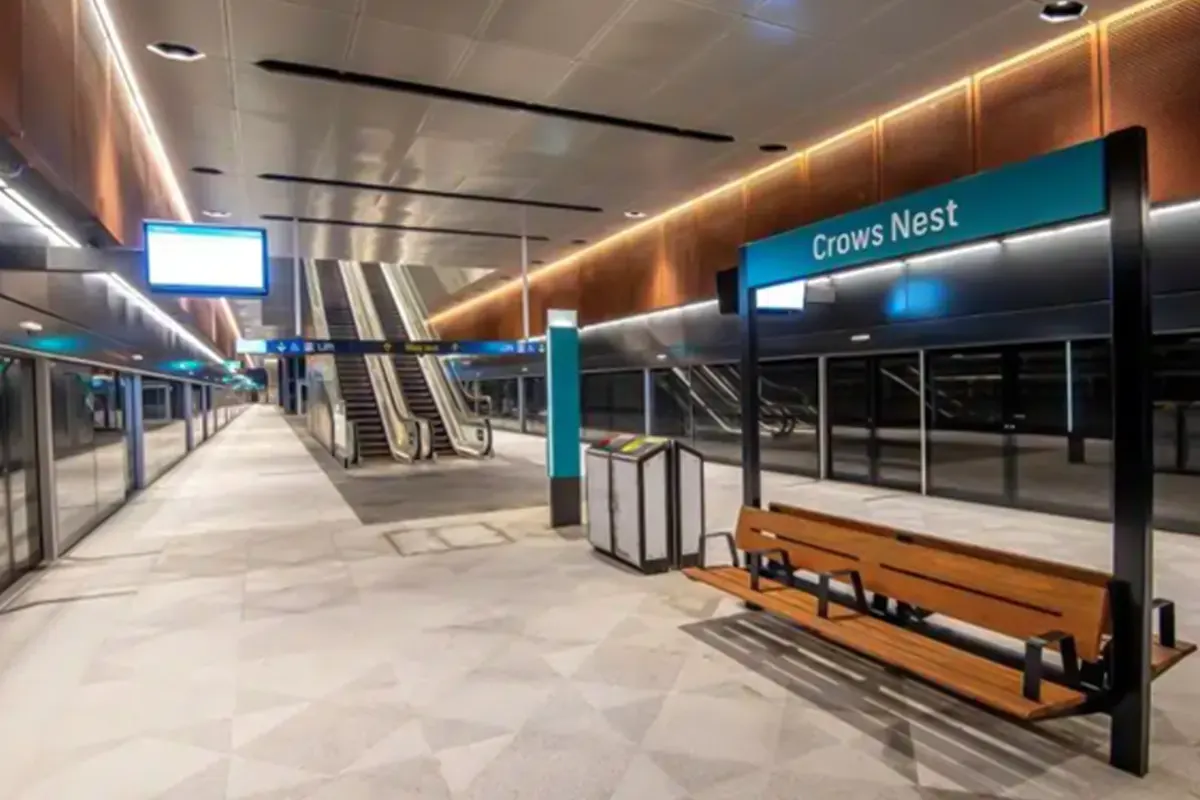 نصب پله برقی و آسانسور در مترو جدید شهر سیدنی
