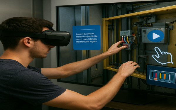 پشتیبانی سیستم آموزش تعمیر آسانسور