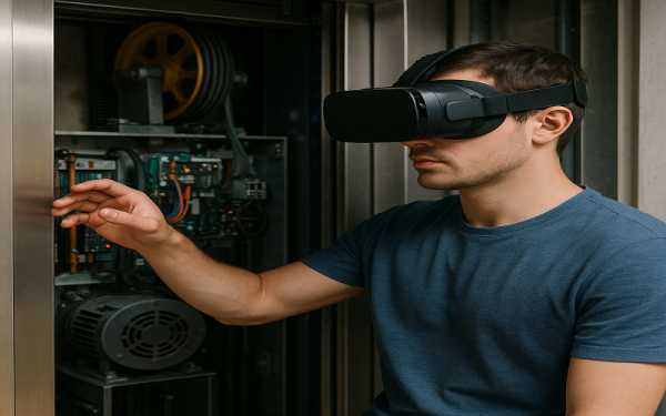 سیستم آموزش تعمیر آسانسور با واقعیت مجازی