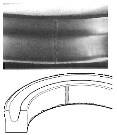 خراش روی سطح لغزش